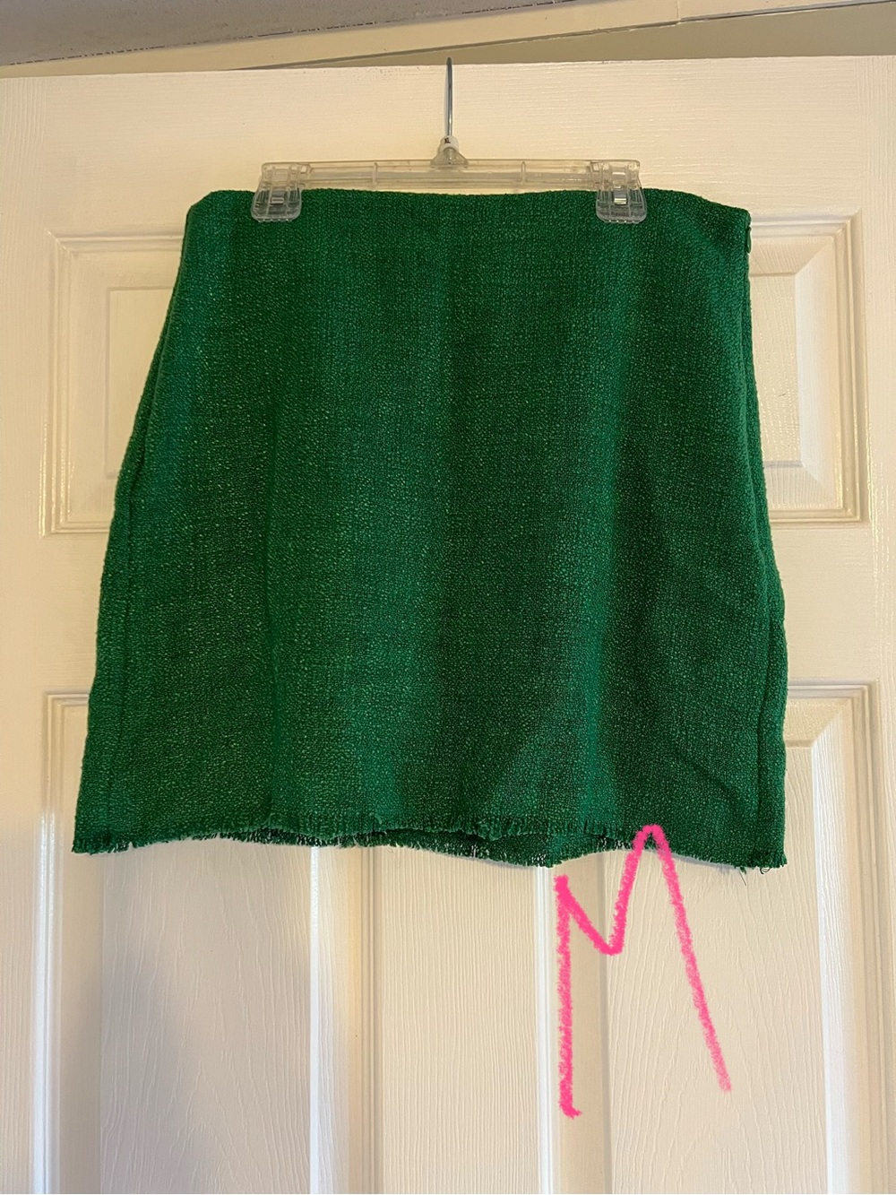 Pink Lily Emerald Green Mini Skirt